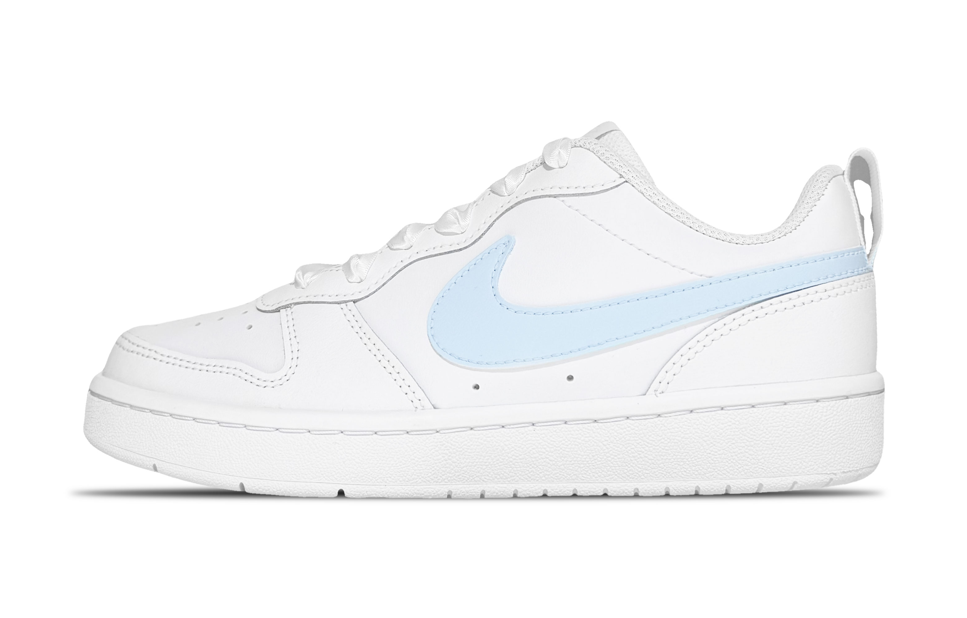 

Детские кроссовки для скейтбординга Court Borough Low 2 Low Top для подростков Nike, белый/синий