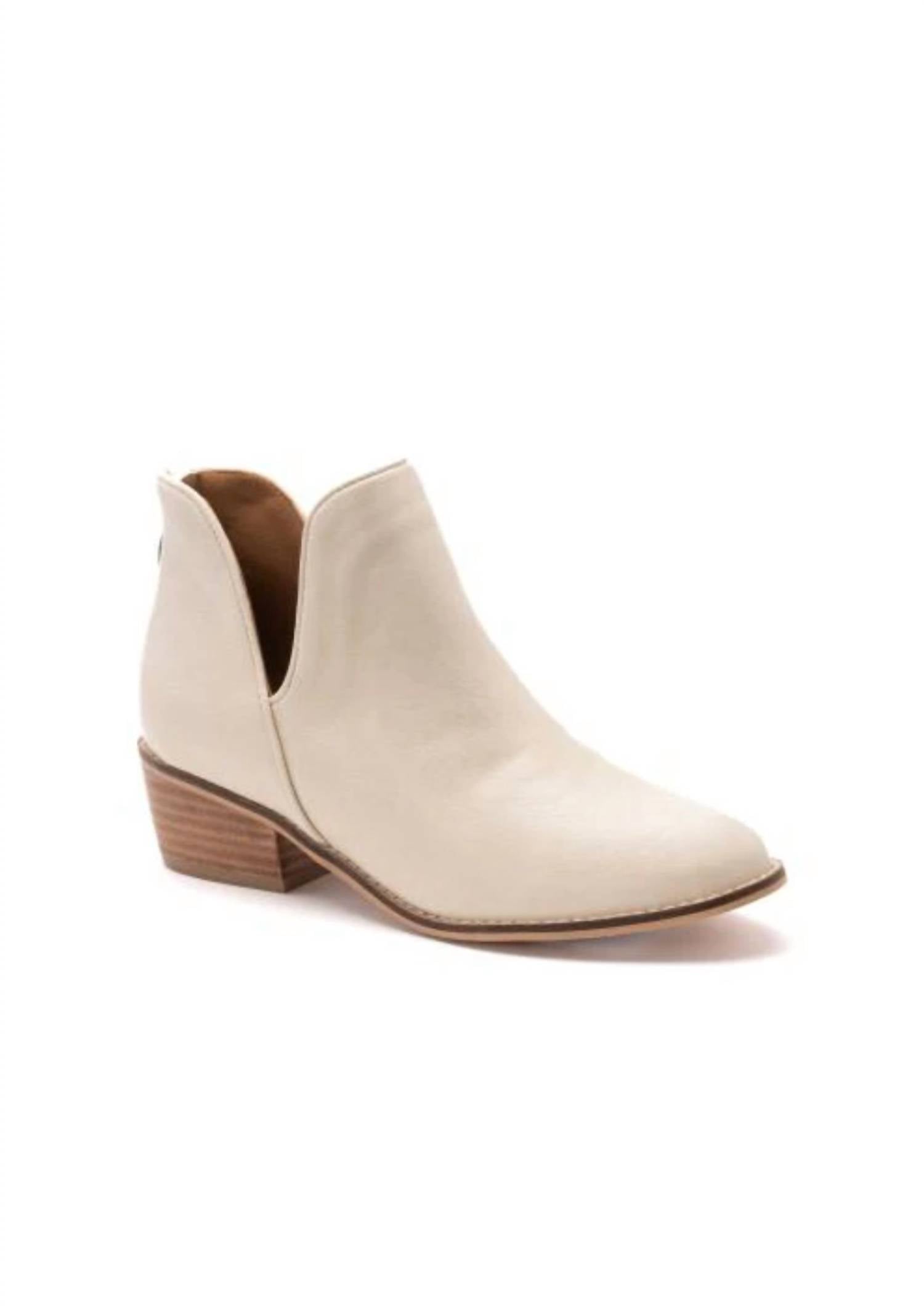Женские ботинки Vanish с укороченным голенищем в цвете айвори Corkys Footwear, слоновая кость