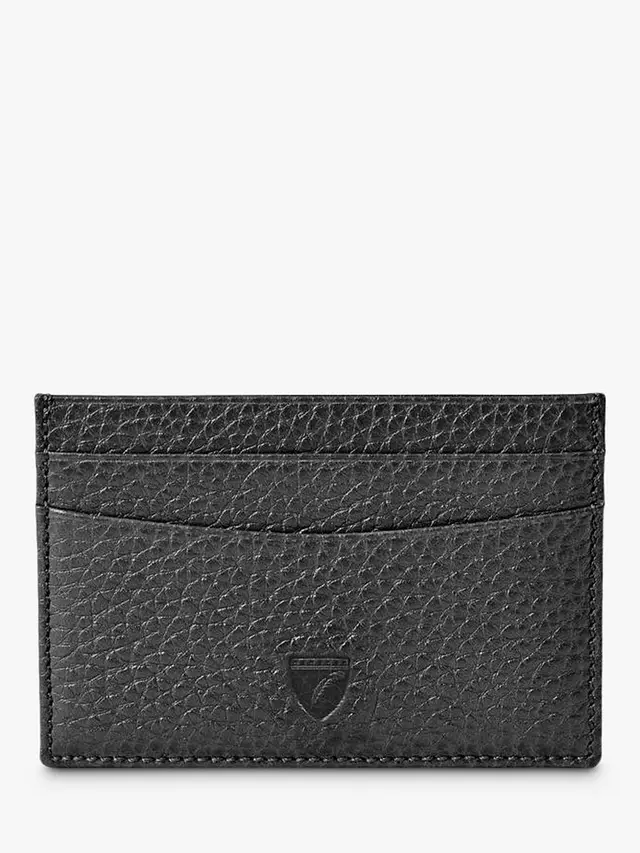 

Картхолдер Aspinal of London Pebble Leather Slim Credit, черный