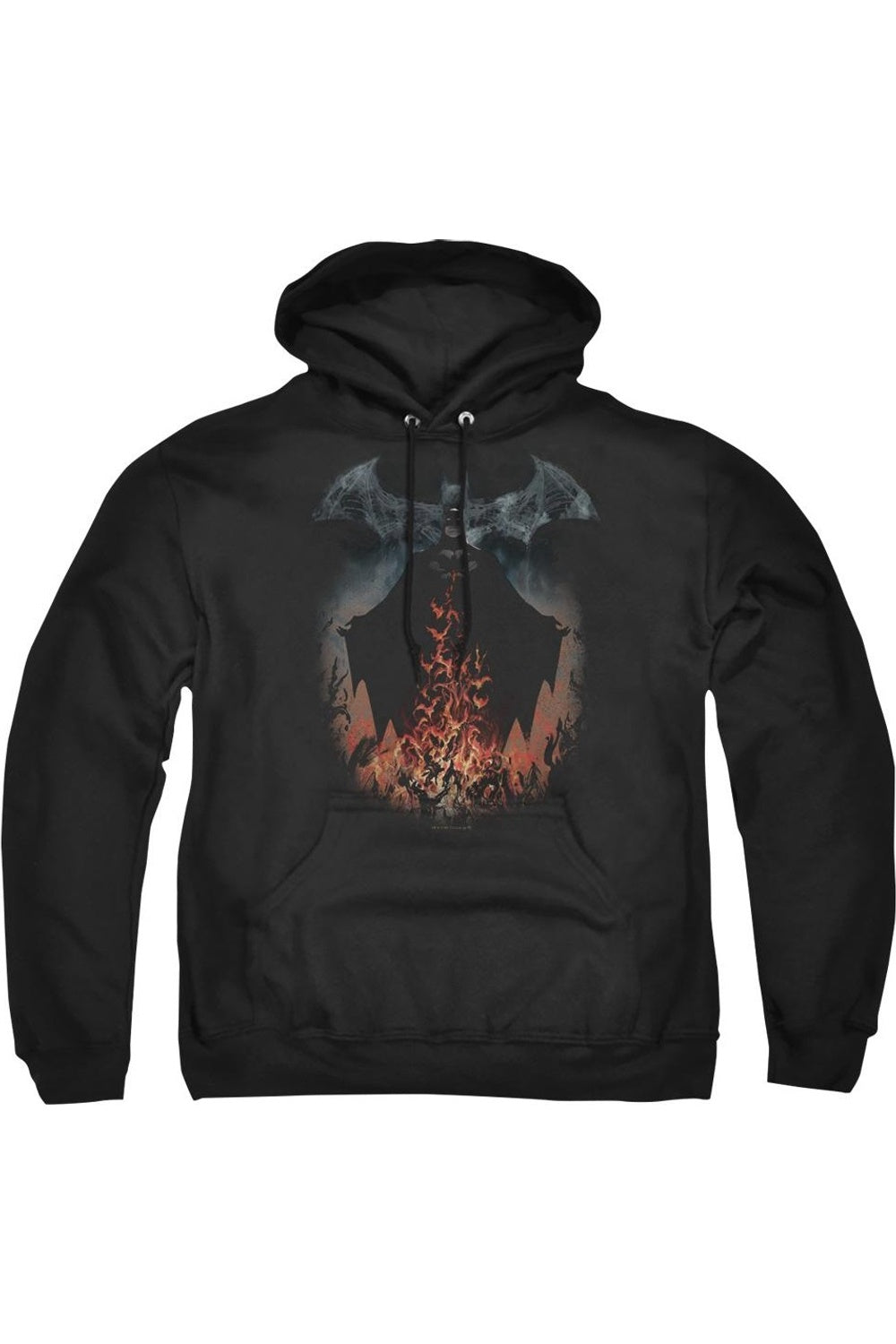 

Толстовка с капюшоном Batman Smoke & Fire для взрослых Gildan, черный