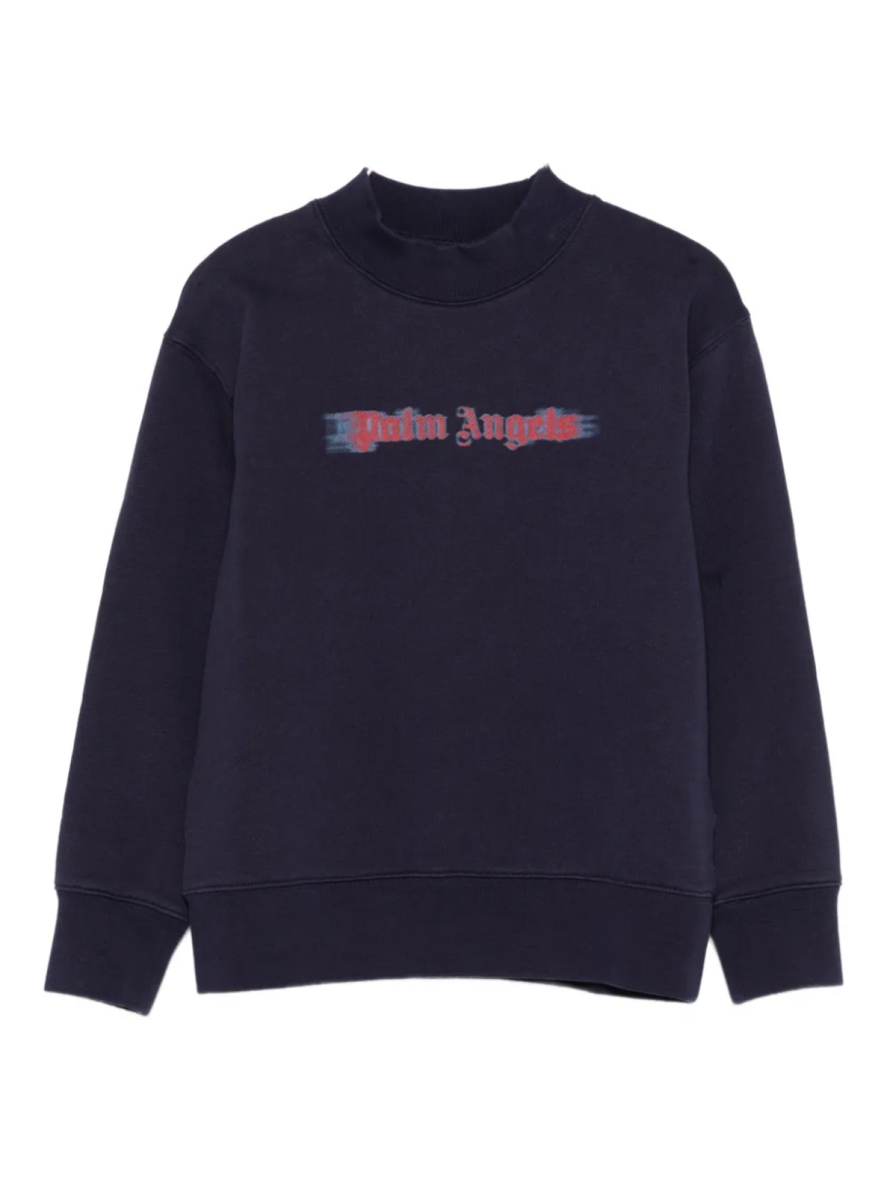 

Толстовка с логотипом Palm Angels Kids и воротником-стойкой, синий