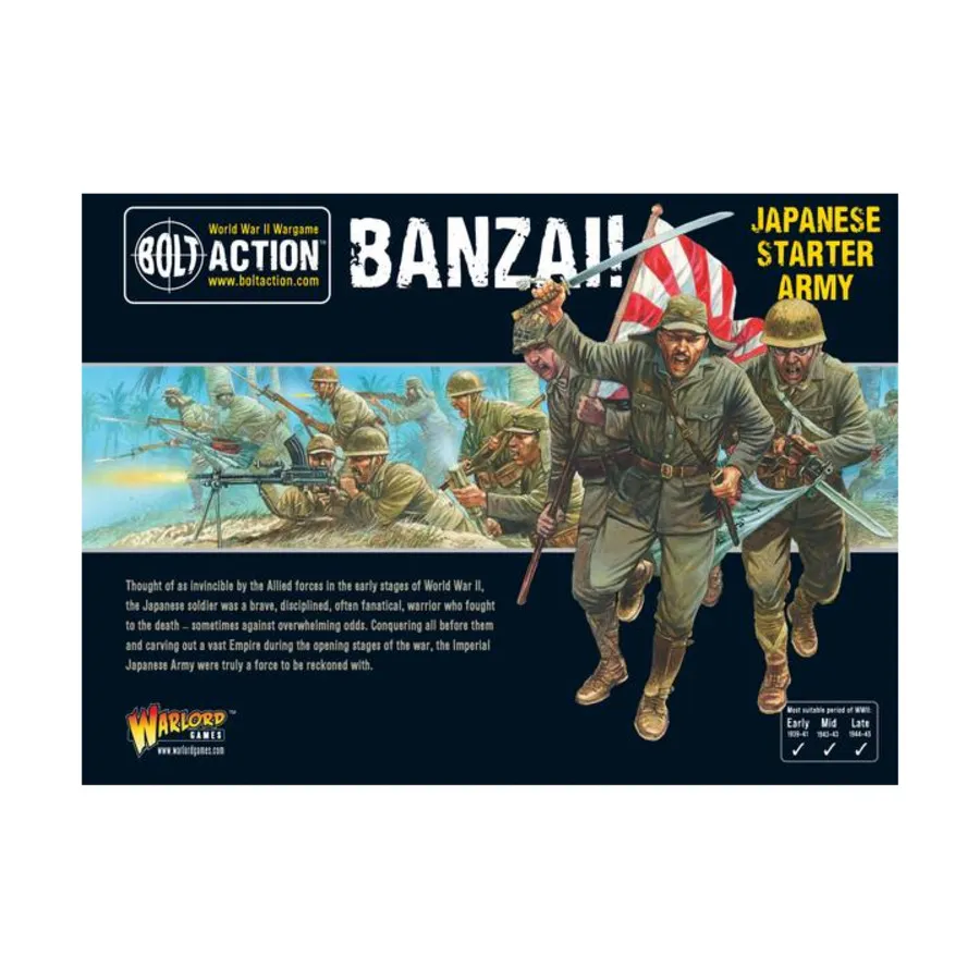 

Банзай! Стартовая армия Императорской Японии (издание 2017 г.), Bolt Action - Japanese - Imperial Japanese (28mm)