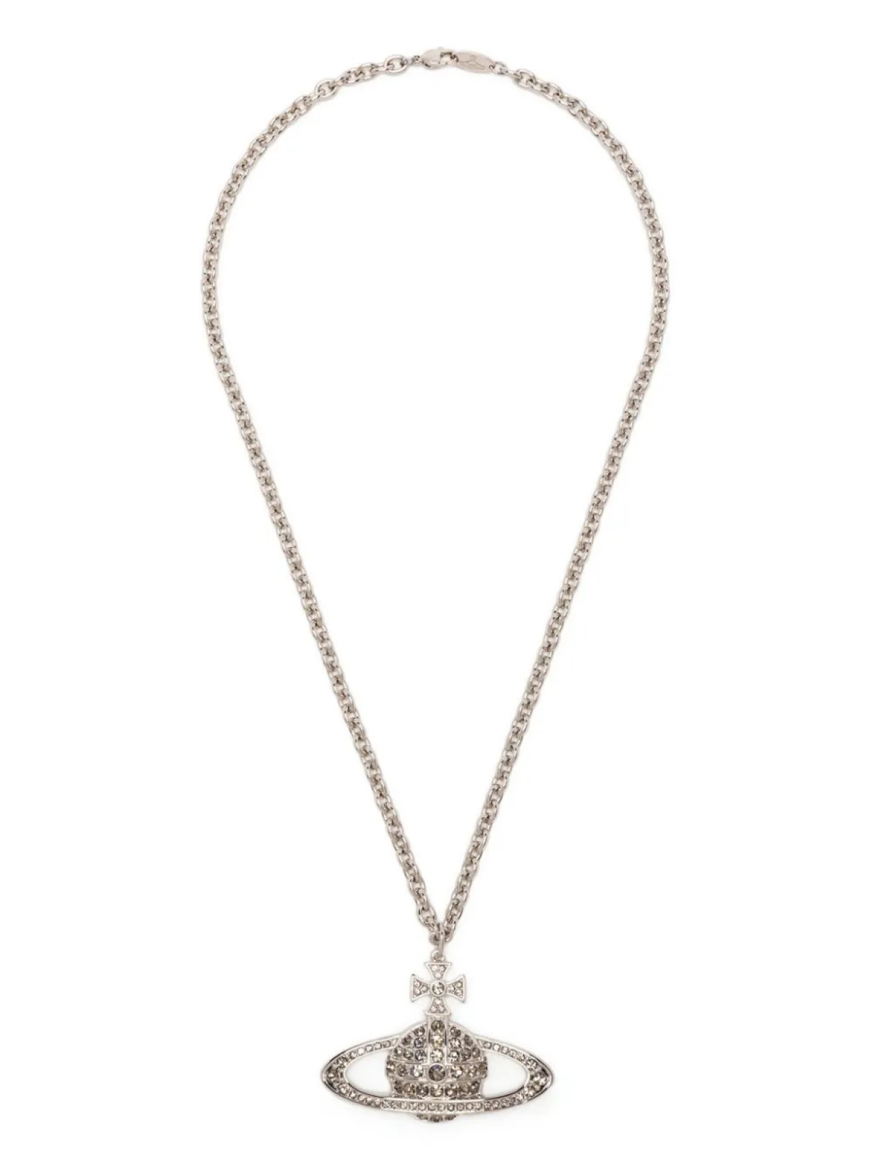 

Vivienne Westwood колье Man Bas Relief Orb, серебряный