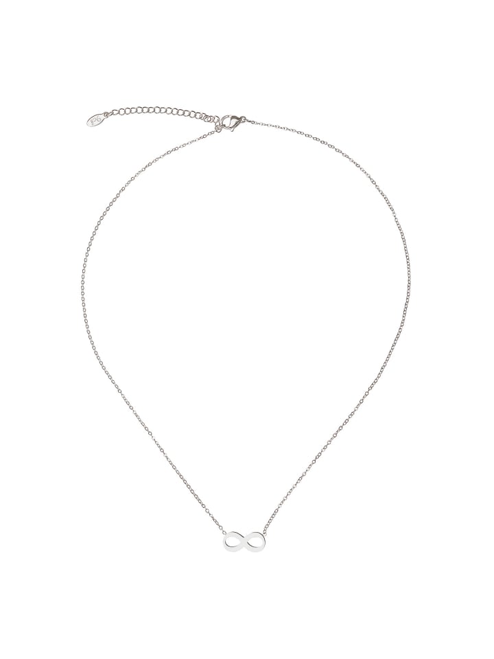 

ANELY Колье из нержавеющей стали с серебряным кулоном в виде символа бесконечности