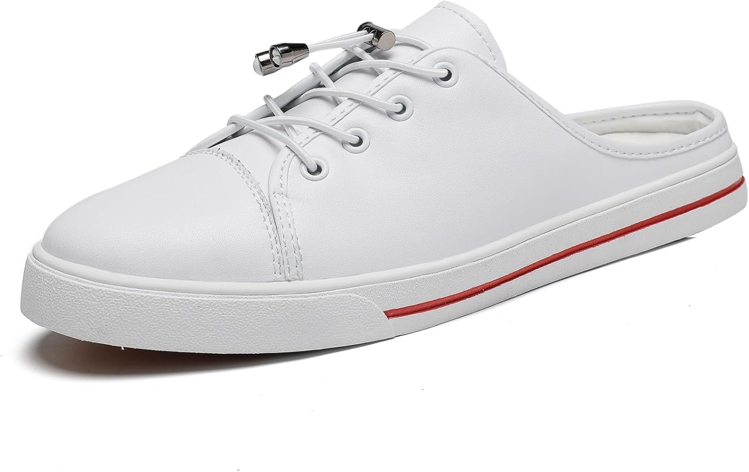 

Мужские текстильные мюли с шнуровкой, стильная повседневная обувь - идеально для прогулок по городу, выходных с друзьями и ежедневных поездок Aokisx, белый