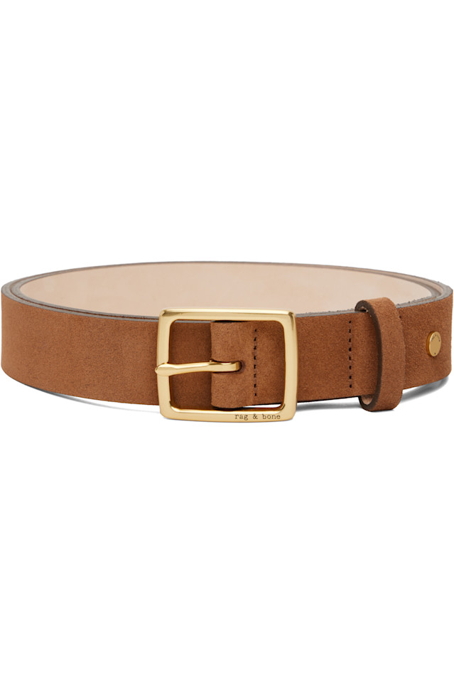 

Кожаный ремень Boyfriend Rag & Bone, цвет pecan suede