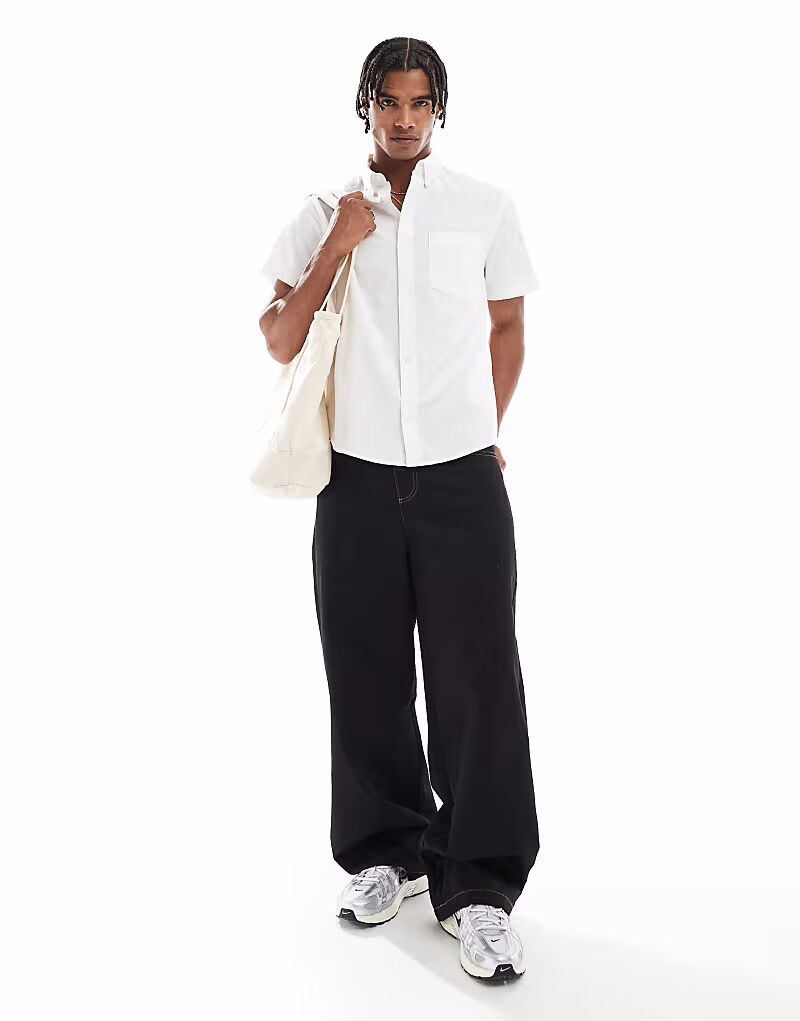 

Рубашка оксфорд обычного кроя ASOS DESIGN белого цвета