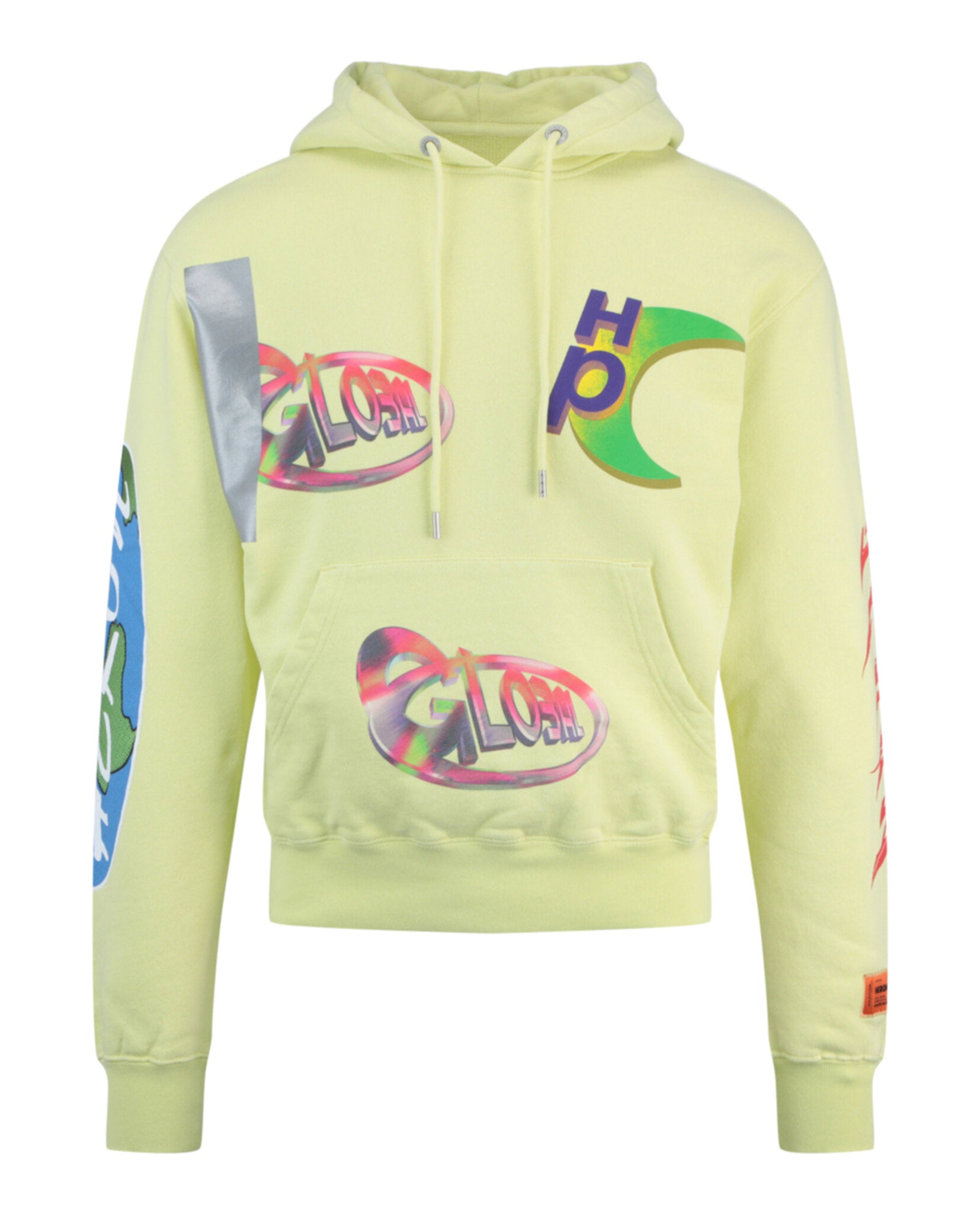 

Толстовка с капюшоном Global Collage Heron Preston, цвет yellow multi