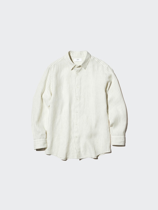 

Рубашка из 100% премиального льна Uniqlo, 01 off white