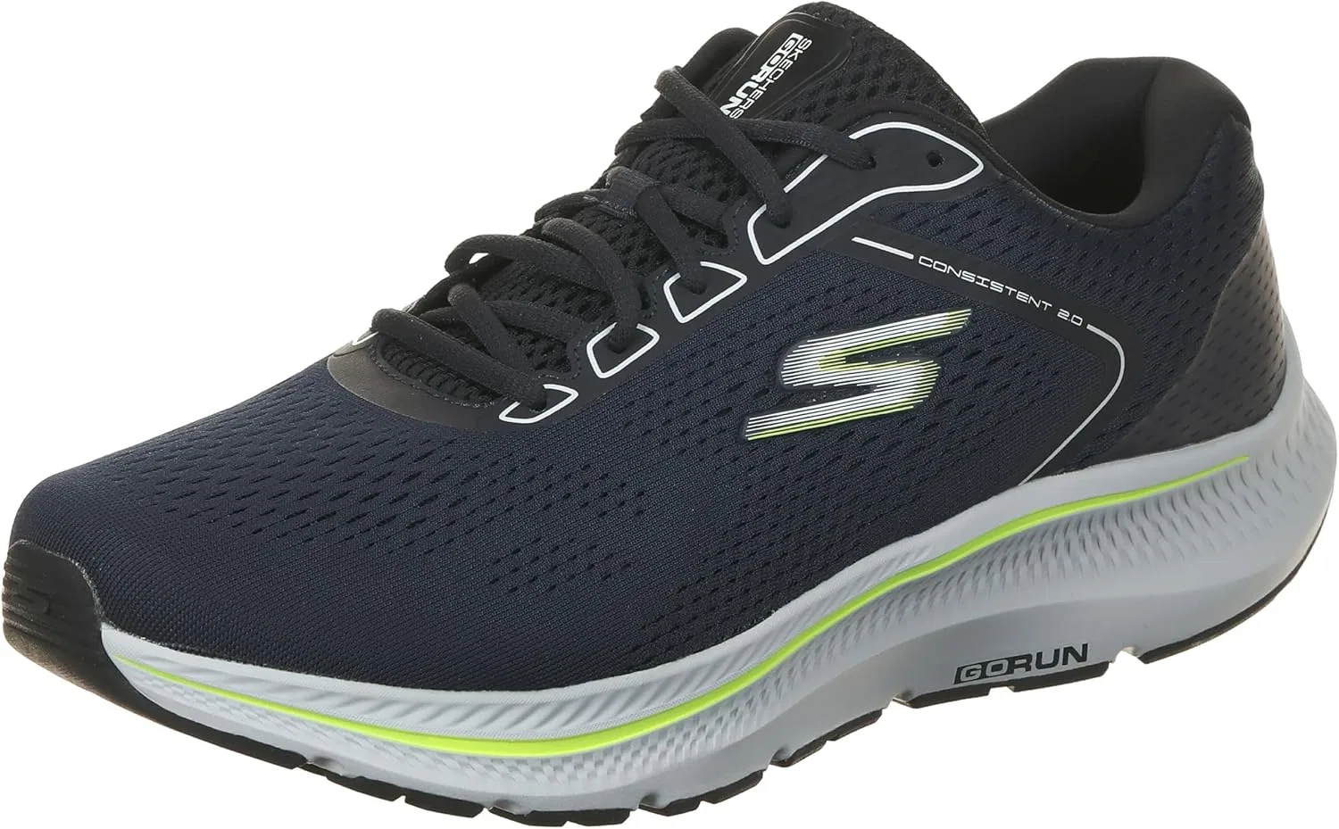 Мужские кроссовки Skechers Go Run Consistent 2.0 Mile Marker, Navy Textile Synthetic