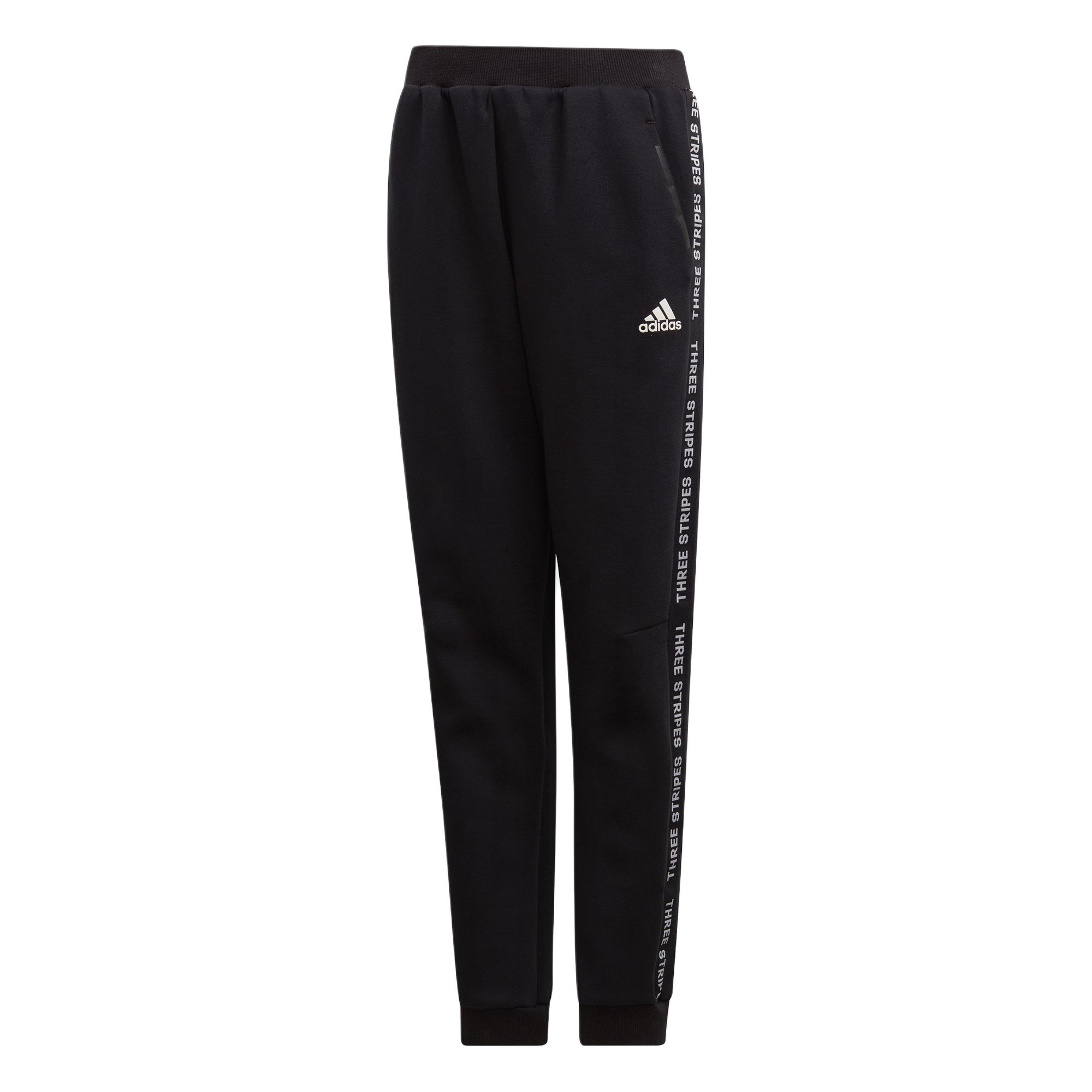 

Adidas Черные вязаные спортивные штаны для подростков