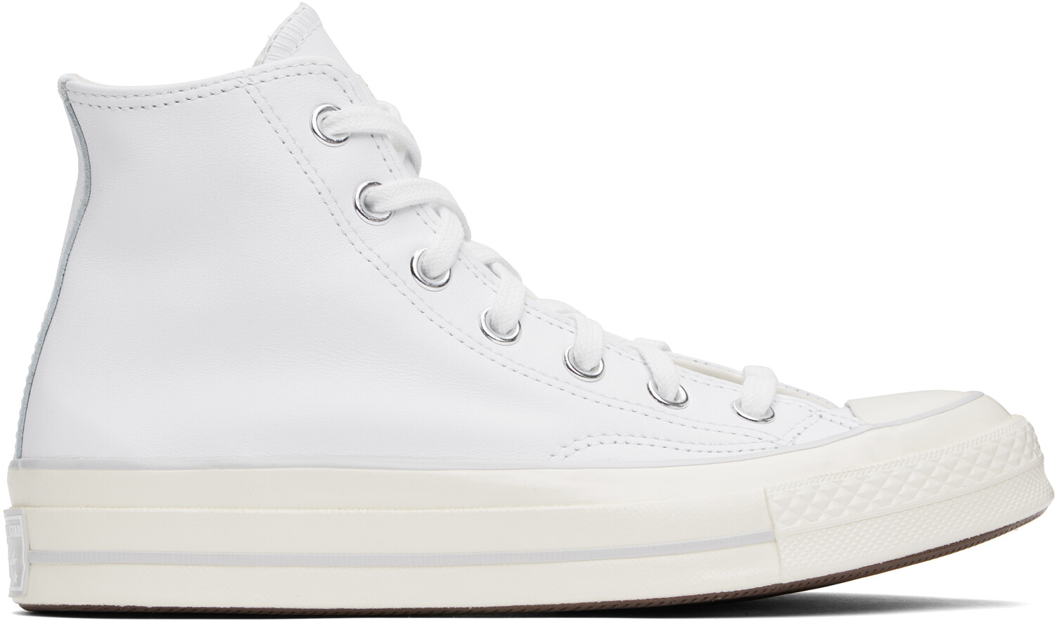 

Белые кожаные высокие кеды Chuck 70 Converse