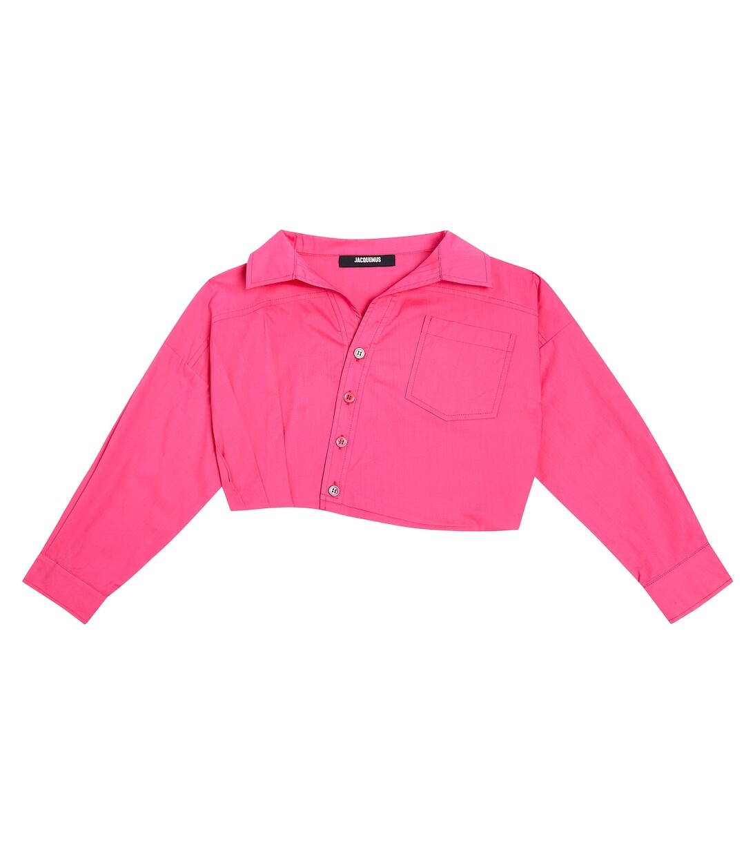 

Топ la chemise mejean из льна и хлопка Jacquemus Enfant, розовый