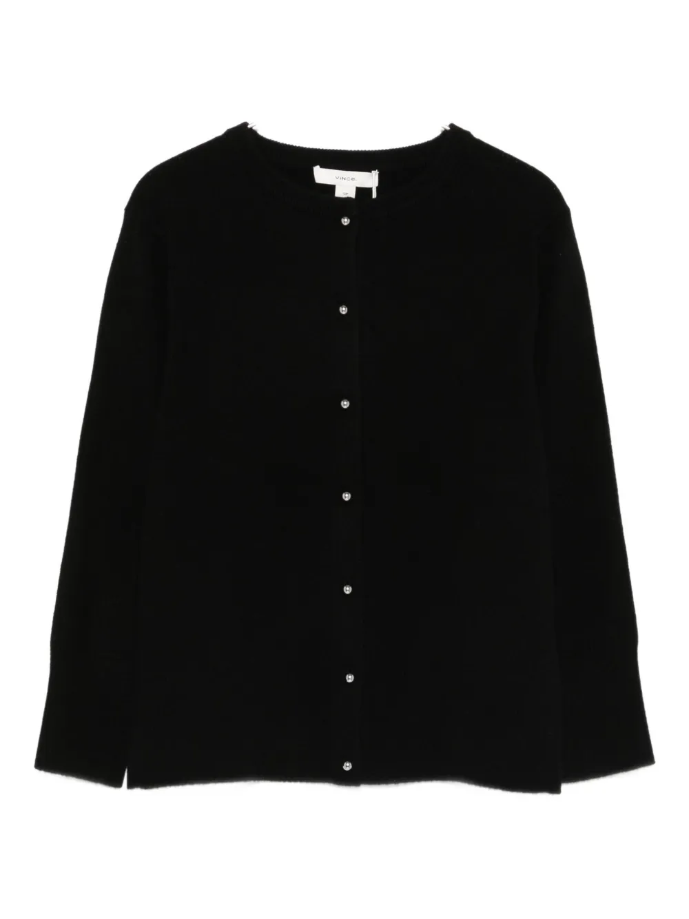 

Кардиган с воротником-стойкой Vince, черный