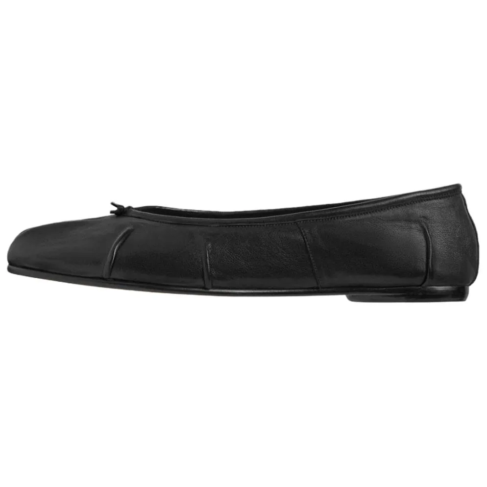 Maison Margiela Кожаные повседневные туфли Tabi из овчины мужские черные