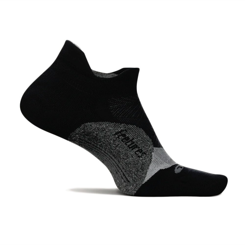 

Беговые носки Feetures Elite Light Cushion No Show Tab (для взрослых) - черно-белые., Black