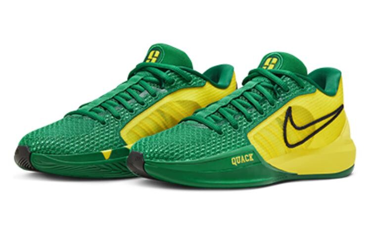 Баскетбольные кроссовки Nike Sabrina 1 унисекс, Green/Yellow — фото 3