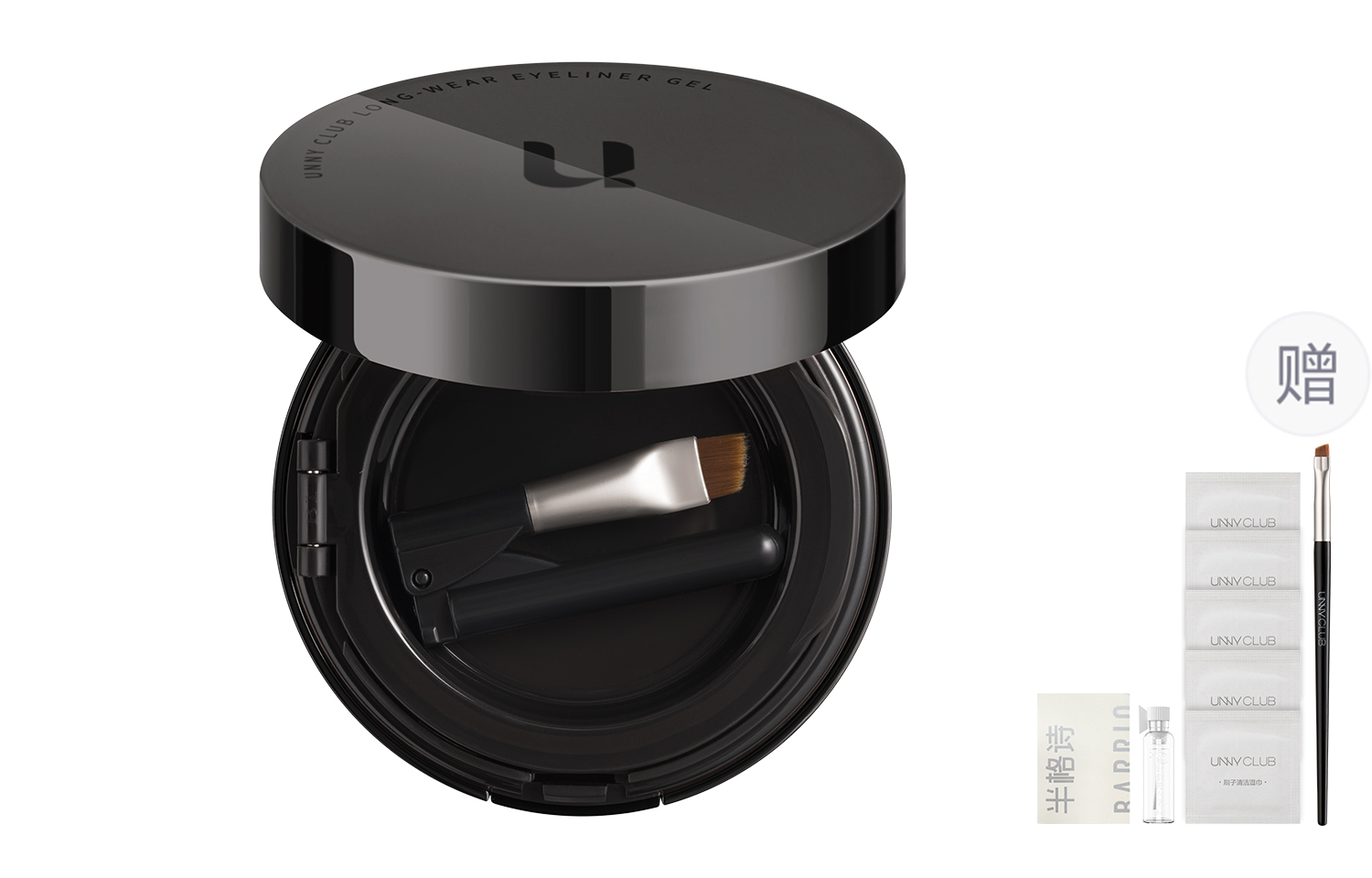 

Карандаш для век Unny Air Cushion UNNY CLUB, 01 vintage черный, free blade eyeliner brush+5 pcs brushes cleaning wipes+perfume sample