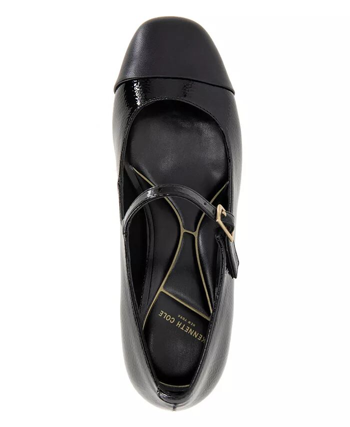 Женские туфли-лодочки Мэри Джейн на блочном каблуке Alec Kenneth Cole New York, черный — фото 4