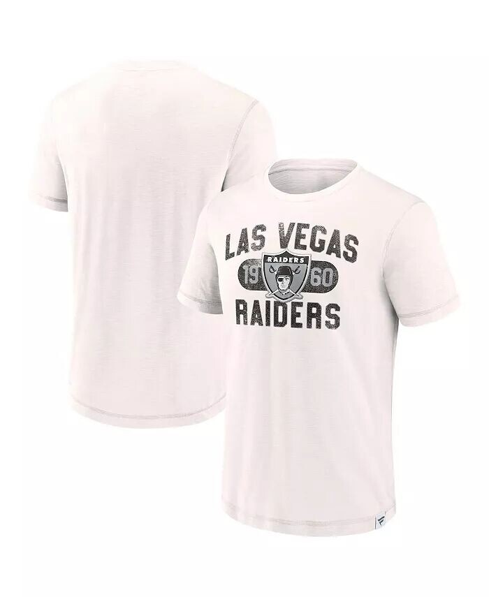 

Мужская белая футболка Las Vegas Raiders Team Act Fast Fanatics