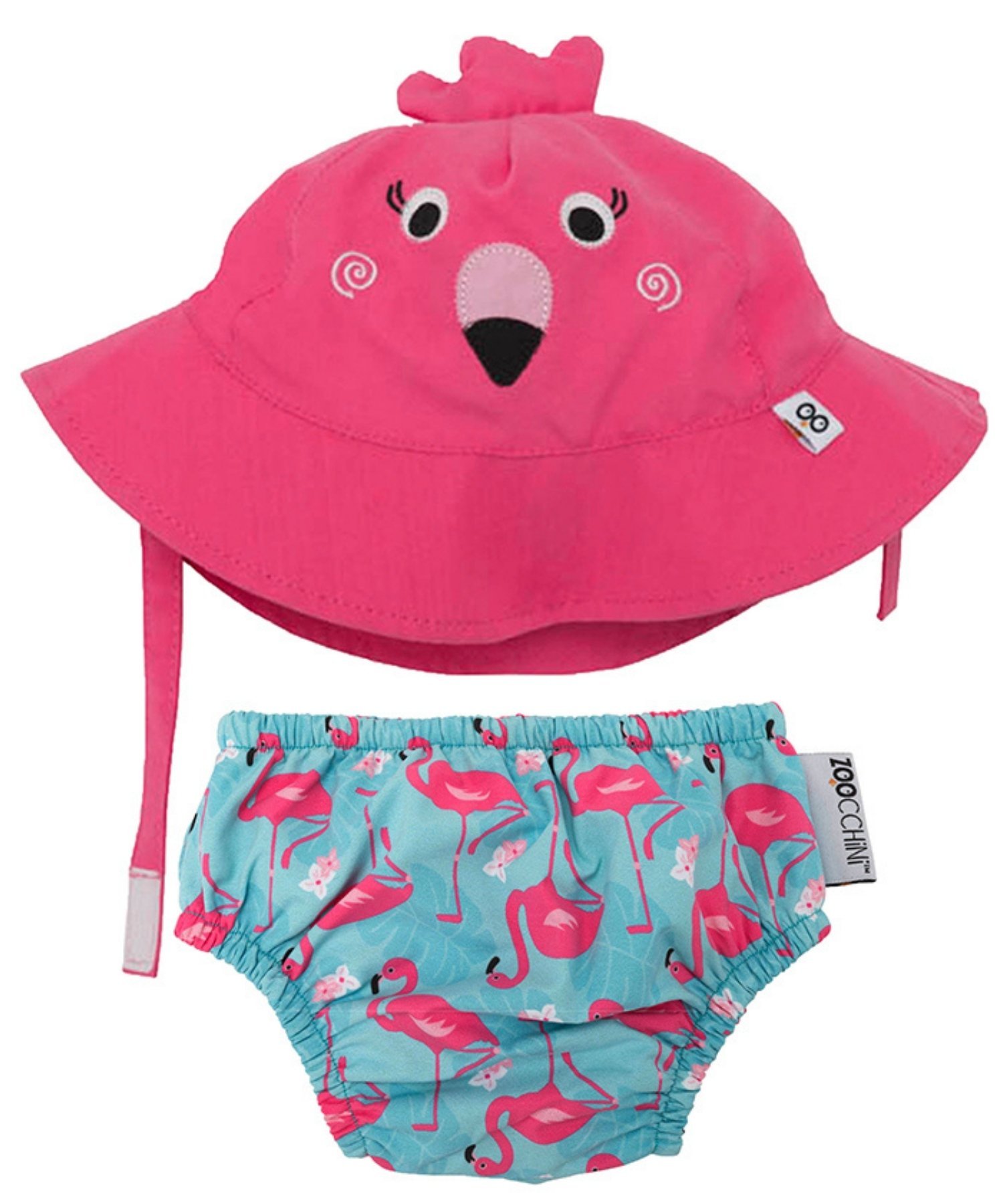 Комплект из плавок и солнцезащитной шляпки для малыша (1-2 года) ZOOCCHINI, Cherry Pink