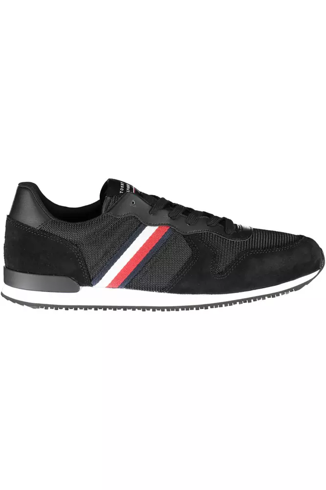 

Черные мужские кроссовки из полиэстера Tommy Hilfiger