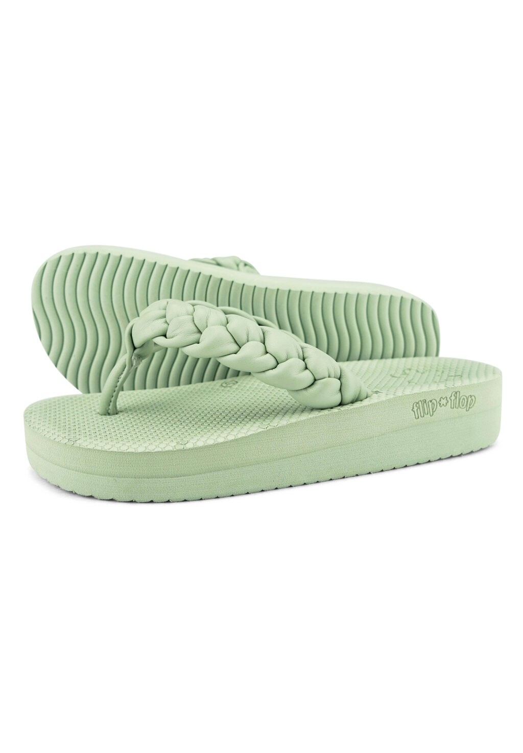 Сандалии с Т-образной застежкой COMFY WEAVE flip*flop, светло-зеленый — фото 3