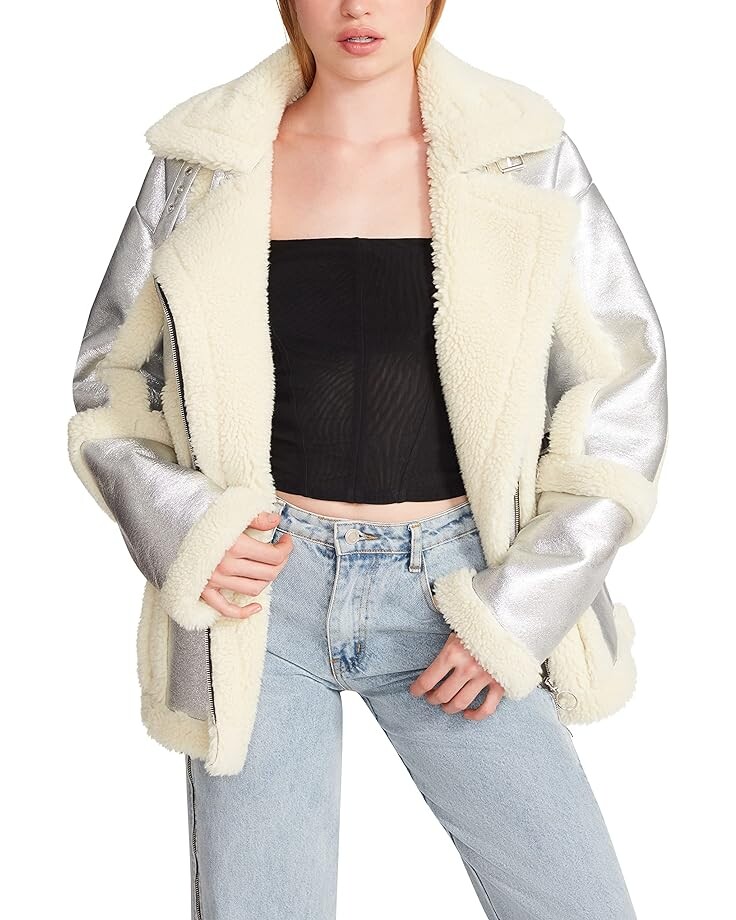 

Пальто Steve Madden Freeman, серебряный