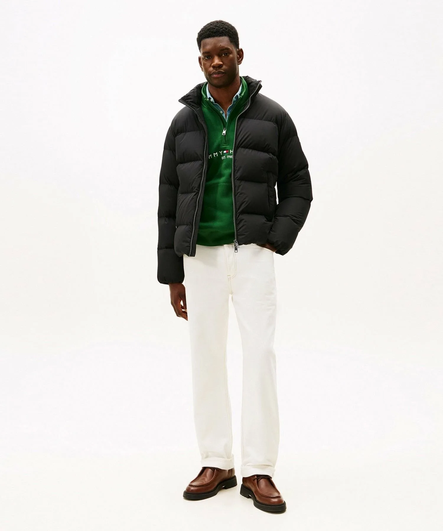Пуховая куртка с подкладкой TOMMY HILFIGER, Black BDS — фото 3