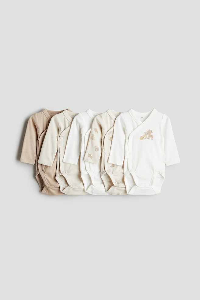 

Упаковка из 5 обтягивающих боди H&M, мультиколор
