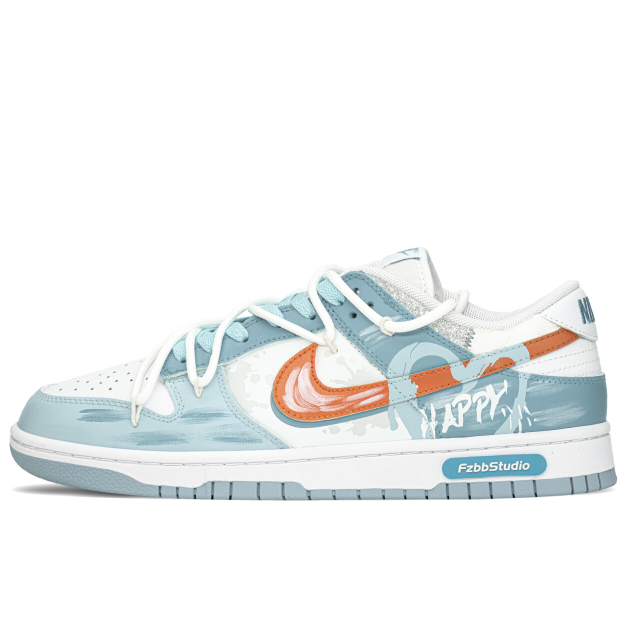 

Кроссовки Nike Dunk Skateboarding Shoes Men Low-top Orange/blue, голубой, Синий, Кроссовки Nike Dunk Skateboarding Shoes Men Low-top Orange/blue, голубой