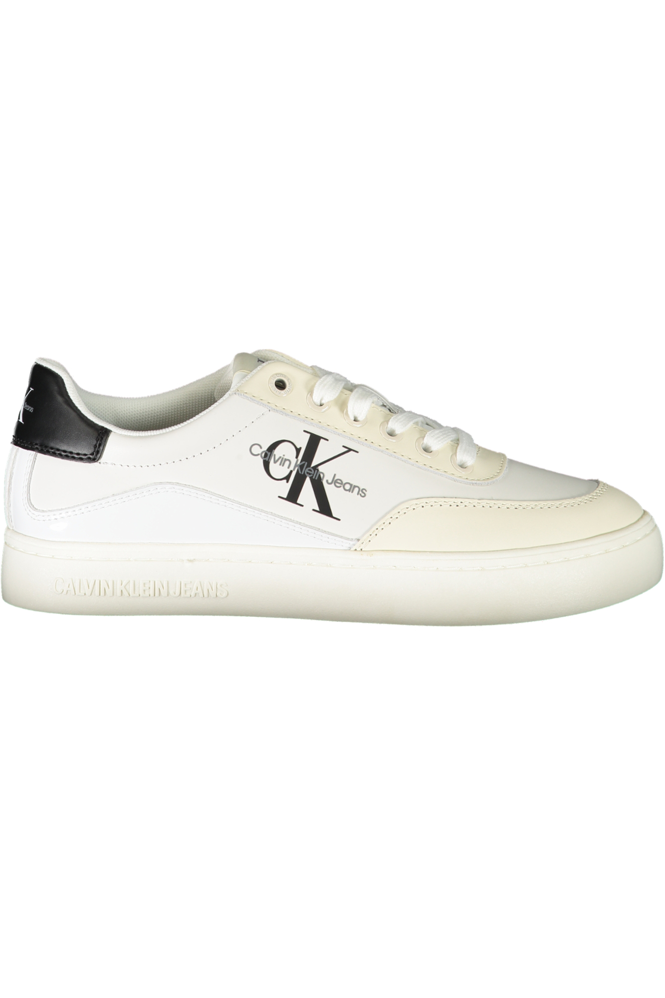 Кроссовки спортивные женские Calvin Klein, белый / черный / бежевый