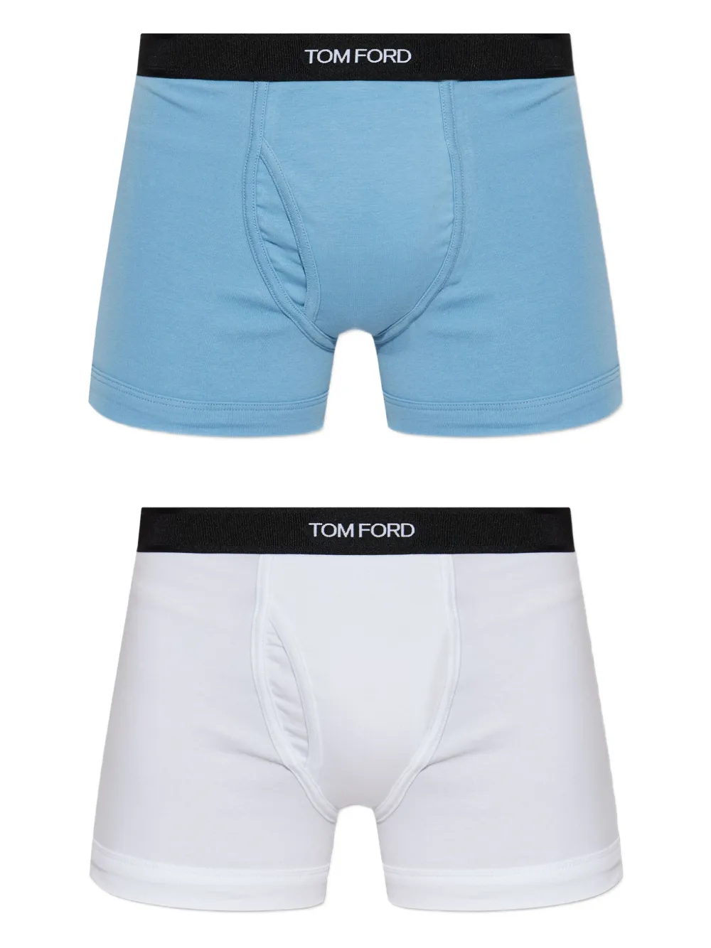 

Трусы-боксеры с логотипом на поясе (упаковка из двух штук) Tom Ford, синий