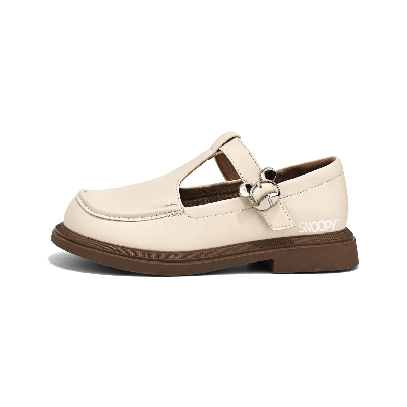 

Детские кожаные туфли Balance Low Top, устойчивые к истиранию, водонепроницаемые, детские SNOOPY, бежевый