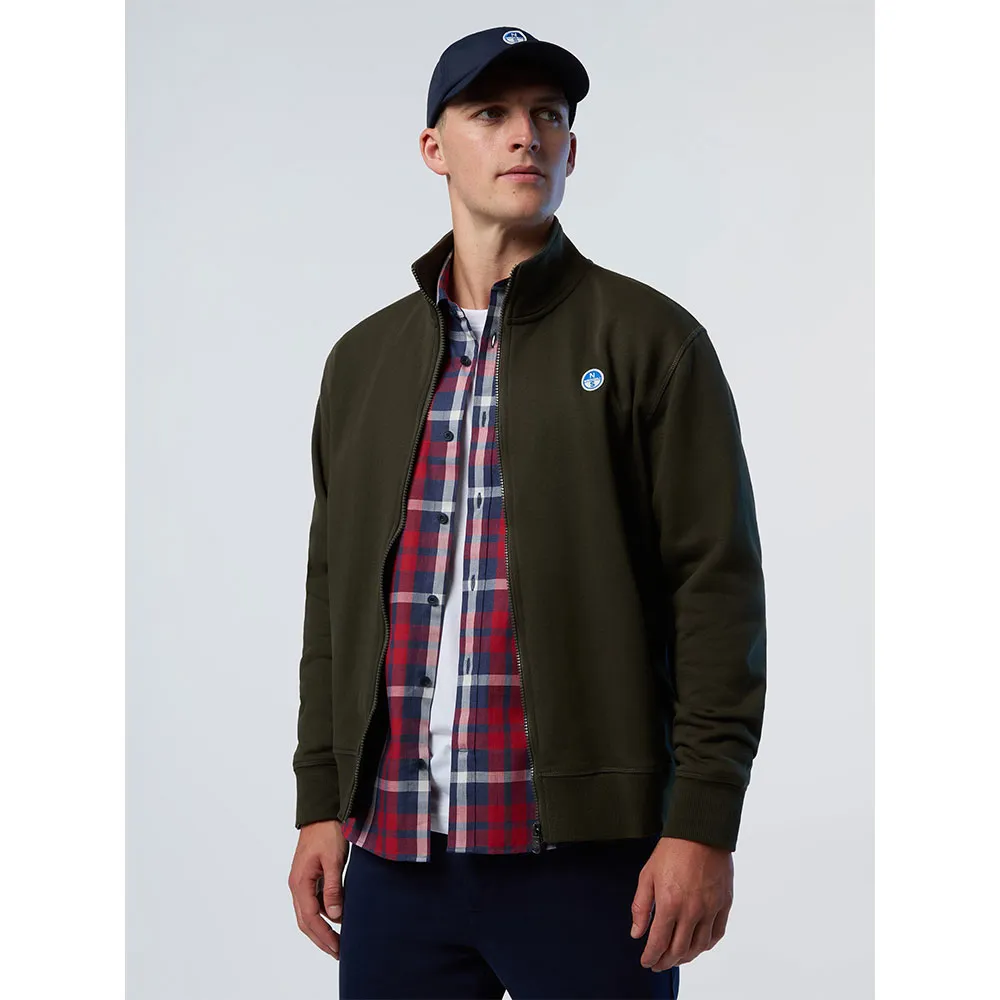 

Толстовка North Sails Logo full zip, зеленый