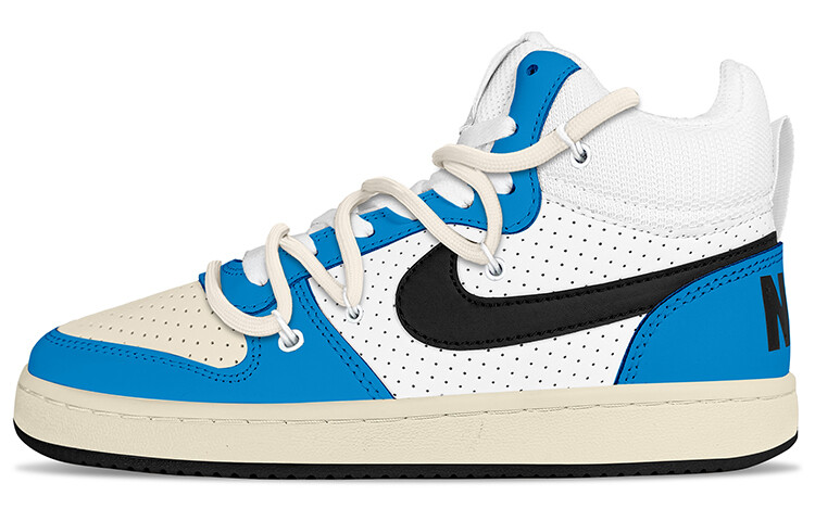 

Кроссовки Nike Court Borough Series Skateboarding Shoes Men Mid-top Beige, синий