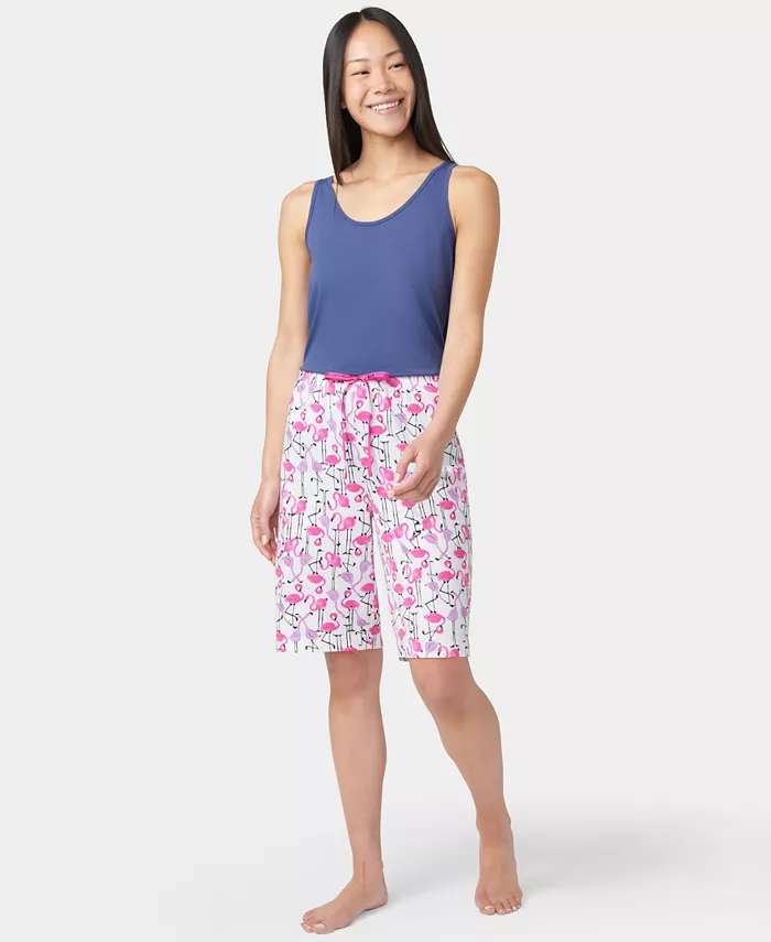 

Женские пижамные шорты-бермуды Flamingo Strut со шнурком Hue