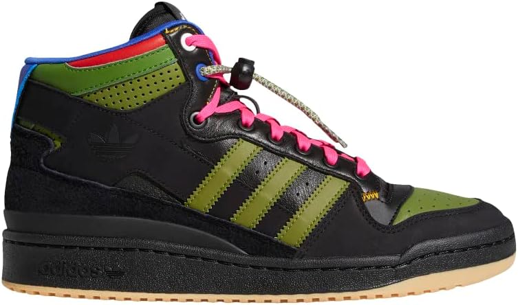 

Мужские кроссовки Adidas Forum Mid Rt Hebru Brantle, белый/черный/оливковый