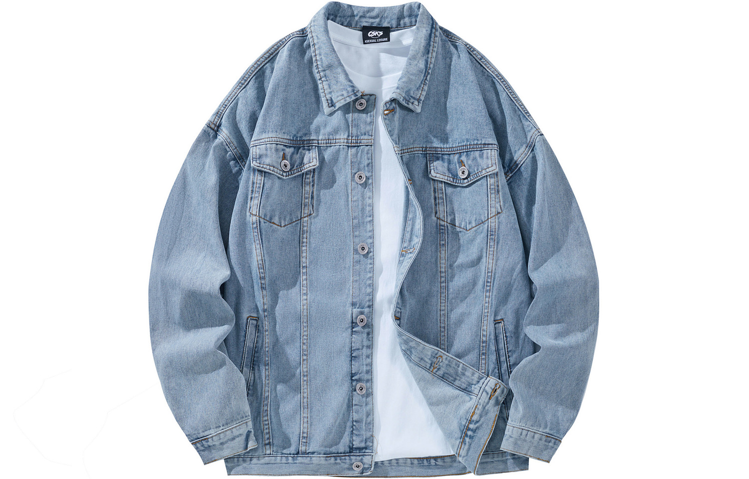 

CSKS Джинсовая куртка унисекс, Blue Denim