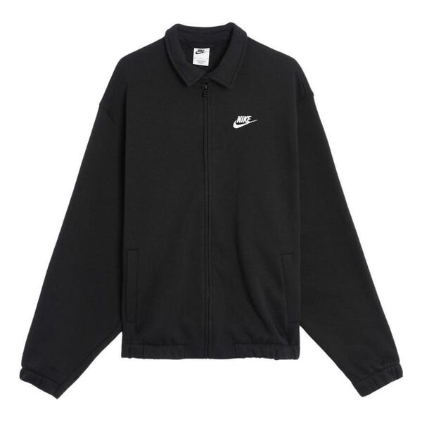 

Куртка клуб флис харрингтон куртка Nike, черный