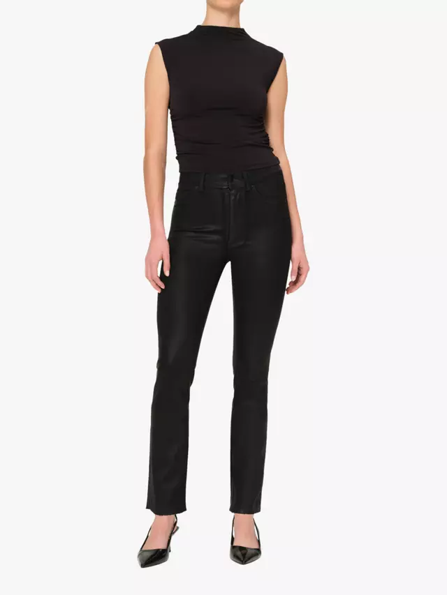 

Джинсы DL1961 Halle High Rise Straight, цвет black coated