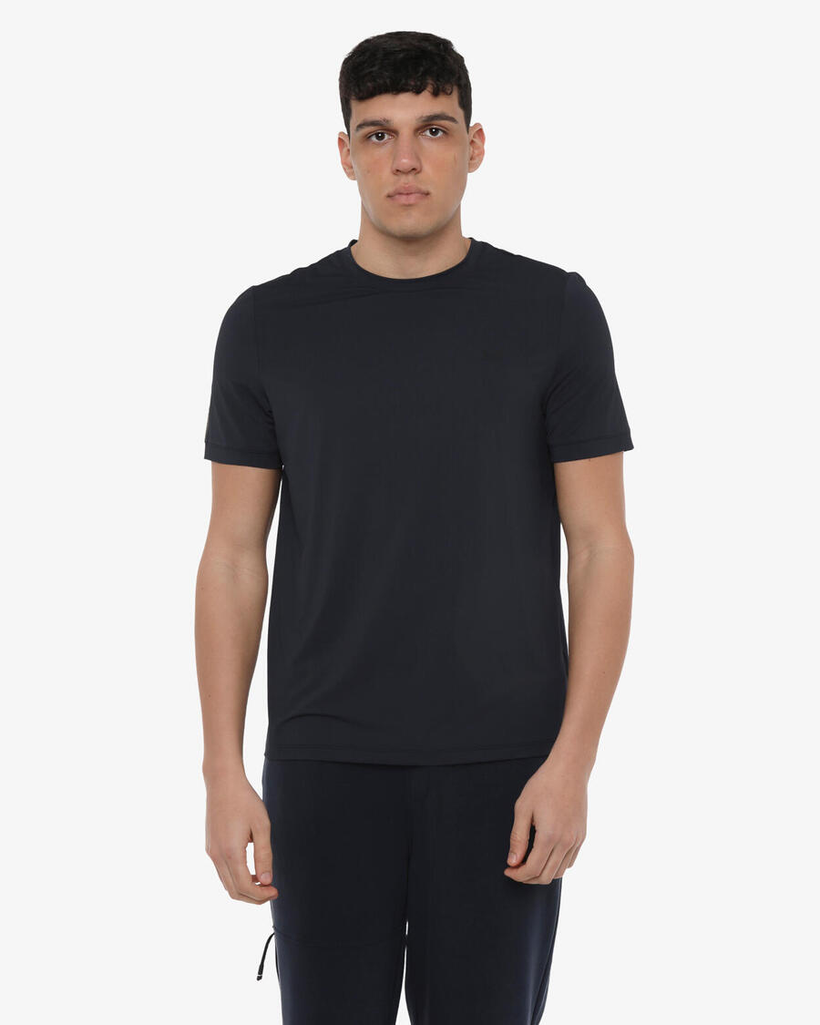 

JAKED Мужская темно-синяя синтетическая футболка для фитнеса