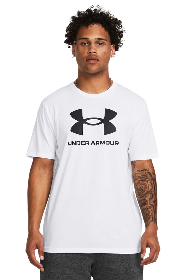

Хлопковая футболка с логотипом Under Armour, черный