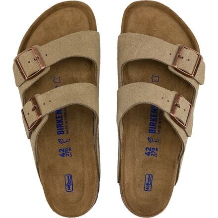 

Замшевые сандалии Arizona с мягкой стелькой женские Birkenstock, цвет Taupe Suede