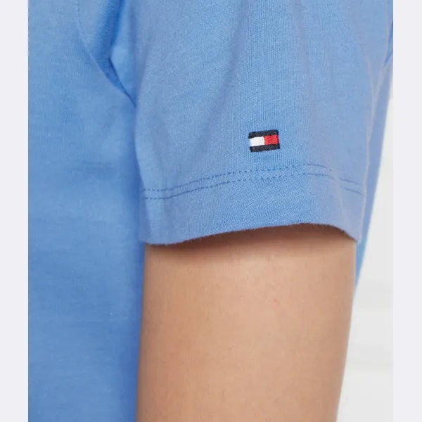 Футболка стандартного кроя с логотипом reg Corp из нержавеющей стали c-nk Tommy Hilfiger, синий — фото 4