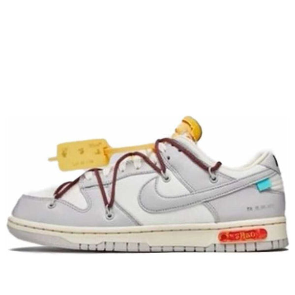 

Кроссовки x off white dunk low Nike, серый