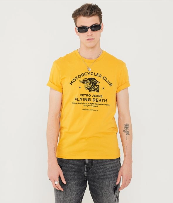 

Футболка Bones Retro Jeans, желтый