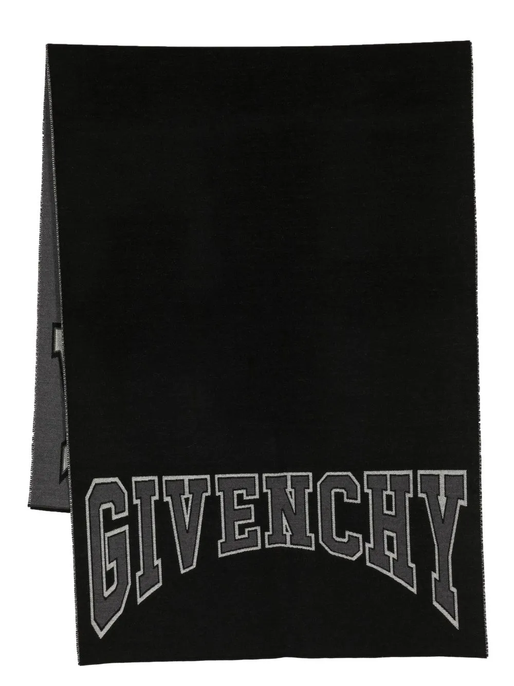 

Шарф вязки интарсия с логотипом Givenchy, черный