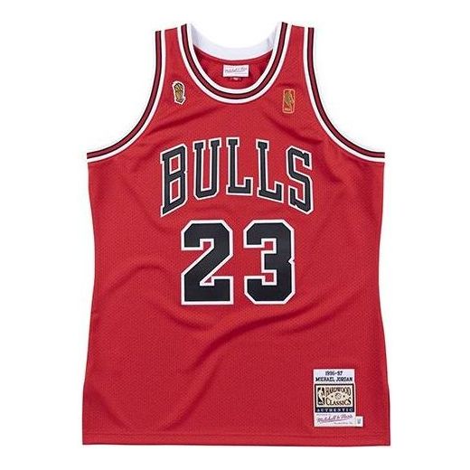 

Джерси Mitchell & Ness NBA Authentic Jersey Chicago Bulls 1996-97 Michael Jordan 'Red', красный