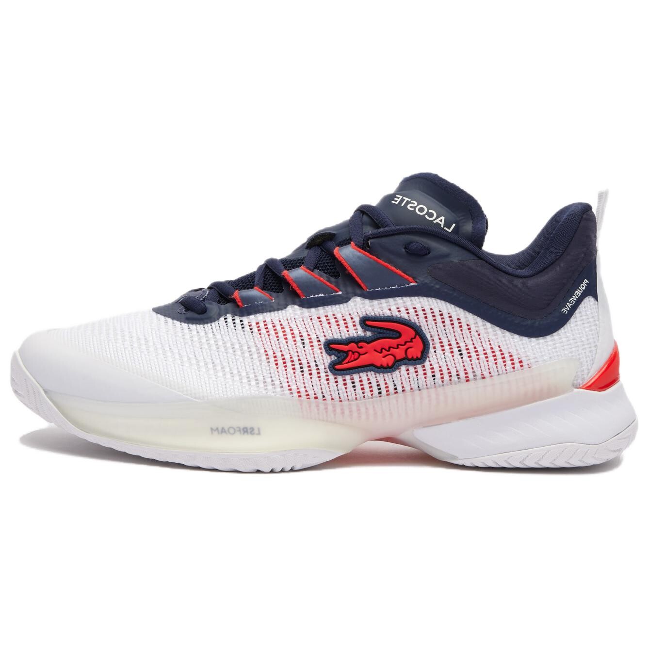 

Кроссовки LACOSTE Tennis Shoes Men Low-top White/Blue/Red, белый/синий/красный